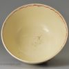 Creamware pottery tea bowl, circa 1770 possibly Cockpit Hill Pottery