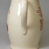 Commemorative creamware jug Nelson and Trafalgar, circa 1805