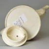 English creamware pottery teapot decorated in the Netherlands, circa 1780