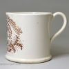 Pearlware pottery child's mug 'GEORGE', circa 1830