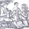 South Staffordshire enamel snuff box with a printed decoration, circa 1770