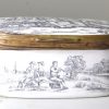 South Staffordshire enamel snuff box with a printed decoration, circa 1770
