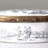 South Staffordshire enamel snuff box with a printed decoration, circa 1770