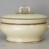 Creamware pottery sauce tureen, circa 1800