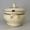 Creamware pottery sauce tureen, circa 1800