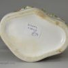 Staffordshire pottery swans spill vase, circa 1860
