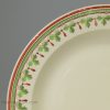 Creamware pottery plate with a painted border, circa 1800