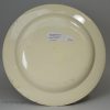 Creamware pottery plate with a painted border, circa 1800