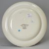 Wedgwood creamware pottery plate with painted grapevine border made for James Powell & Sons, circa 1900