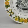 Prattware pottery child's plate 'GOING TO SCHOOL', circa 1820