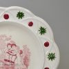 Pearlware pottery child's plate 'THE CHAISE', circa 1840