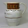 Prattware pottery jug 'Success to John Bull', circa 1810
