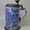 Large Dutch Delft tankard decorated with a biblical scene Hagar and Ishmael, circa 1750