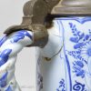Large Dutch Delft tankard decorated with a biblical scene Hagar and Ishmael, circa 1750