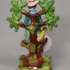 Staffordshire pearlware pottery bocage figure of the archer, circa 1820