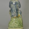 Pearlware pottery figure decorated with colours under the glaze, circa 1790