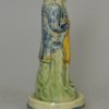 Pearlware pottery figure decorated with colours under the glaze, circa 1790