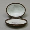 Rare Bilston enamel stag or reindeer bonbonniere, circa 1770