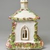 Staffordshire porcelain cottage pastille burner, circa 1840