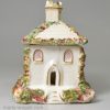 Staffordshire porcelain cottage pastille burner, circa 1840