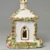 Staffordshire porcelain cottage pastille burner, circa 1840