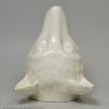 Pearlware pottery fox head stirrup cup, circa 1820