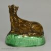 Creamware pottery figure of a horse decorated with colours under the glaze, circa 1790