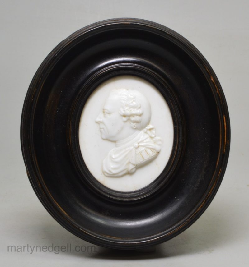 Glass portrait possibly of royalty possibly by Thomas Henning, circa 1800