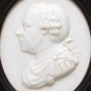 Glass portrait possibly of royalty possibly by Thomas Henning, circa 1800