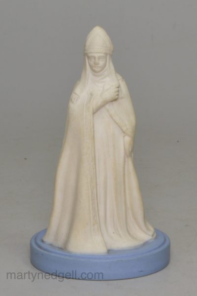 Wedgwood jasper ware bishop chess piece, circa 1880