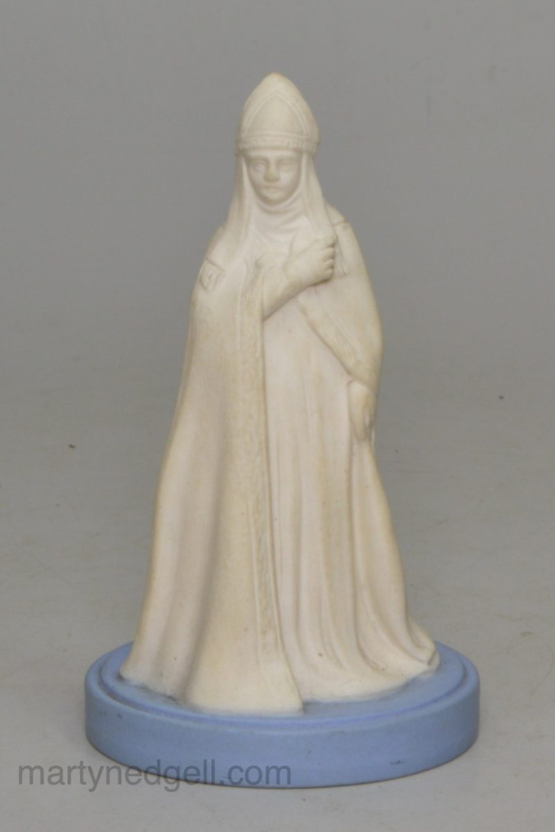 Wedgwood jasper ware bishop chess piece, circa 1880