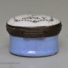 Bilston enamel patch box 'A Token of Friendship', circa 1780