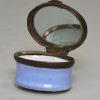 Bilston enamel patch box 'A Token of Friendship', circa 1780