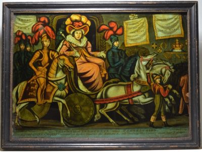 Reverse print 'The TRIUPH of INNOCENCE over PERSECUTION', circa 1820