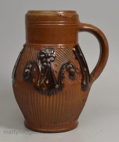 German stoneware jug, circa 1800, Muskaue Birnkrug