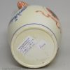 Pearlware pottery commemorative jug 'THE SPANISH PATRIOT COCKADE' , circa 1810