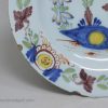 London delft polychrome plate, circa 1760