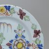 London delft polychrome plate, circa 1760