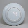 London delft polychrome plate, circa 1760