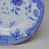 Liverpool delft marriage plate dated 1745
