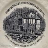 Commemorative pearlware pottery child's plate 'SHEFFIELD FLOOD MARCH 12th 1864'