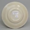 Commemorative pearlware pottery child's plate 'SHEFFIELD FLOOD MARCH 12th 1864'