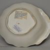 Pearlware pottery dessert dish, circa 1840, Copeland & Garrett, Staffordshire
