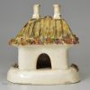Staffordshire porcelain cottage pastille burner, circa 1840