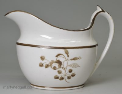 English porcelain creamer, circa 1810