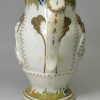 Prattware pottery jug moulded with the Miser and the Spendthrift, circa 1820