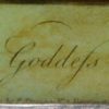 Reverse print on glass 'POMONA, Goddess of FRUITS', published June 4th 1800 by J Stampa