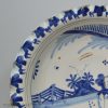 Brislington delft shallow bowl decorated with jumping boy, circa 1690