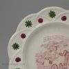 Child's pearlware pottery plate 'MY MOTHER', circa 1840