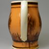 Mochaware creamware pottery jug, circa 1820